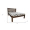 Homeroots Brown Solid Wood Twin Bed Frame 546732 - alternate 5