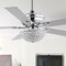 Jonathan Y Cammy 52" 3-Light Traditional Transitional Iron LED CEILING FAN, Chrome JYL9710A - alternate 7