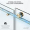 Anzzi 60in Reversible Frameless Sliding Deco-Glass Shower Door w/ Soft-Close System Brushed Gold Finish SD-AZ20-02BG - alternate 7