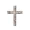 Homeroots 16" X 11" Gray Wood Cross Hanging Dimensional Sculpture 380343 - alternate 1