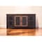 Homeroots 60" Black Solid Wood Cabinet Enclosed Storage Distressed TV Stand 528709 - alternate 1