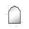 Homeroots 36" Black Arch Metal Framed Standing Mirror 565111 - alternate 4
