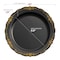 Smarty Had A Party Black w/Gold Vintage Rim Round Plastic Dinnerware Set (120 Dinner Plates + 120 Salad Plates), 240PK 860BGVP-CASE - alternate 6