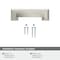 Amerock Appoint 3 in & 3-3/4 in 76mm & 96 mm Center-to-Center Satin Nickel Cabinet Cup Pull BP36762G10 - alternate 6