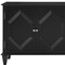 Homeroots 66in Black Wood Carved Geometric Accent Cabinet With Four Doors 691655 - alternate 5
