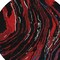 Homeroots 8' Black Red And Gray Round Abstract Washable Indoor Outdoor Area Rug 600212 - alternate 6