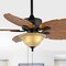 Jonathan Y Poinciana 52" 3-Light Coastal Bohemian Iron/Wood Palm Leaf LED Ceiling Fan w/ Pull Chain, Light Brown JYL9720C - alternate 7