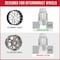 Coyote Wheel Accessories WHEEL INSTALLATION KIT 5 Lug Kit 14 Millimeter x 2 Thread Size 60 Degree Conical Bulge Acorn 19 70K573 - alternate 4