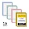 C-Line Products 9" x 12" Assorted Vinyl Magnetic Safety Striped Document Frame, 16/BX 44212 - alternate 1