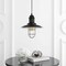 Jonathan Y Deere 12" Adjustable Iron/Glass Cage Light LED Pendant, Black JYL9537A - alternate 9