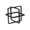Homeroots 6" Black Metal Abstract Cube Sculpture 483261 - alternate 5
