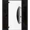 Vdomdoors Front Exterior Prehung Steel Door Ronex1077 Teak 2 Sidelight Exterior Windows Sidelites Entry Metal RONEX1077EXD-OAK-W14+36+14 X H80-RH-I - alternate 1