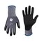 General Electric Unisex Dipped Gloves Black/Gray M 1 pair GG217MC - alternate 1