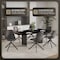 Leisuremod Markley Modern Leather Swival Dining Chair With Metal Legs in Grey MSCBL-18-GR - alternate 8