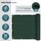 Wrightmaster 3 ft. x 15 ft. Green Balcony Privacy Fence Screen with UV Blockage for Balcony Porch Patio Deck Yard ZR-0315GE - alternate 4