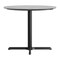 Flash Furniture 36" Round Tabletop, Seamless Surface Technology, Gray Faux Concrete, 30x30 Black Table Height X-Base ST-RD36-CMGY-T3030-GG - alternate 9