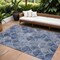 Homeroots 9' X 12' Denim Blue And Gray Abstract Washable Indoor Outdoor Area Rug 577665 - alternate 1