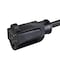 Monoprice SVT Extension Cord, 18 AWG, Indoor, 18/3, 1 Outlets, 5-15R, Black, 5-15P, 10 ft 35047 - alternate 7