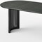 Homeroots 67" Black Solid Wood Double Pedestal Base Oval Dining Table 721140 - alternate 4