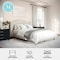Martha Stewart Amelia Full Upholstered Platform Bed w/Curved Headboard and Cushioned Siderails, Wood Slat, Beige TW-3WDB02B-F-BG-MS - alternate 7