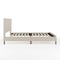 Martha Stewart Britta Queen Upholstered Platform Bed w/Rounded Headboard, Piped Detailing/Cushioned Sdrails, Beige TW-3WDB01B-Q-BG-MS - alternate 7