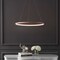 Jonathan Y Brice 23.75" Modern Contemporary Metal Round Dimmable Integrated LED Pendant, Matte Pink JYL7203B - alternate 6