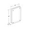 Azar Displays Acrylic Magnetic Photo Frame Block 4" x 6" Vertical/Horizontal 104433-RND-GS - alternate 3