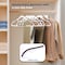 Serenelife Plastic Clothes Hangers, Hanger Set with Non-Slip Rubber Pads and 360 degrees Swivel Metal, 30PK SLHRBWH30 - alternate 4
