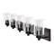 Jonathan Y Irving 36" 5-Light Seeded Glass/Iron Modern Contemporary LED Vanity Light, Oil Rubbed Bronze JYL7620E - alternate 11