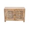 Homeroots 30in Natural Solid Wood Textured Door Accent Cabinet With Two Doors 557028 - alternate 10