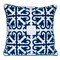 Homeroots 20" Blue and White Geometric Cotton Throw Pillow 529281 - alternate 5