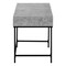 Homeroots 47" Gray and Black Wood and Metal H-Shape Computer Desk With Two Drawers 489997 - alternate 5