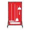 5S Supplies Housekeeping Shadow Board Broom Station V11, Red / White, Broom, No Text HSB-V11-RED/WHITE-BO-NO TEXT - alternate 1