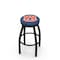 Holland Bar Stool Co 30" Blk Wrinkle Auburn Swivel Bar Stool, Accent Ring L8B2B30Auburn - alternate 1