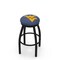 Holland Bar Stool Co 36" Blk Wrinkle West Virginia Swivel Bar Stool, Accent Ring L8B2B36WestVA - alternate 1
