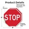 Signmission Stop, 6 inch X 6 inch, Vinyl Decal, 2PK OC-D-2PACK-6-315 - alternate 4