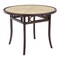 Homeroots 39" Natural And Black Rounded Glass Dining Table 544707 - alternate 6