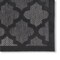 Homeroots 3' X 5' Charcoal And Black Trellis Indoor Outdoor Area Rug 545549 - alternate 6