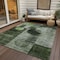 Homeroots 10' X 14' Fern Green And Gray Geometric Washable Indoor Outdoor Area Rug 604323 - alternate 7