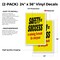 Signmission Safety=Success Winning Formula, Vinyl Decals Only 24 Inch x 36 Inch, Vinyl Decal, 2PK DSB-2436-2PACK-Safety=SuccessWinningForm - alternate 2