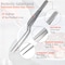 A2Z Scilab Offset Culinary Tweezers, Precision Serrated Jaws, 5.5 Inch, Stainless Steel Tongs A2Z-ZR1053 - alternate 4
