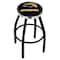 Holland Bar Stool Co 30" Blk Wrinkle Southern Miss Swivel Bar Stool, Chrome Ring L8B2C30SouMis - alternate 1