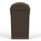 Regal Altair 23 Gallon Slim Rectangular Brown Plastic Trash Can with Dome Swing Lid, Vent Channel Design ZR-TC-300-BR+LD-310-KIT - alternate 5