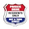 Signmission Private Driveway Shield Sign Private Dri, 18 inch X 18 inch, Plastic Sign, 2PK SHI-P-2PACK-18-436 - alternate 1