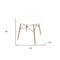 Homeroots 36" White and Natural Wood Round Top Dining Table 555168 - alternate 3