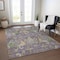 Homeroots 3' X 5' Purple Green And Brown Floral Washable Indoor Outdoor Area Rug 605295 - alternate 8