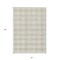 Homeroots 5' X 8' Ivory And Beige Plaid Washable Indoor Outdoor Area Rug 595488 - alternate 6