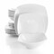 Elama Newman 18 Piece Square Porcelain Dinnerware Set in White EL-NEWMAN18 - alternate 6