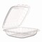 Dart Microwaveable Hinged Containers, ProPlanet Seal, 9 x 8.75 x 3, Clear, Plastic, 150PK 90PPHT1 - alternate 1