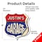 Signmission Justin's Garage, 6 inch X 6 inch, Vinyl Decal, 2PK SHI-D-2PACK-6-383-JUSTIN - alternate 6